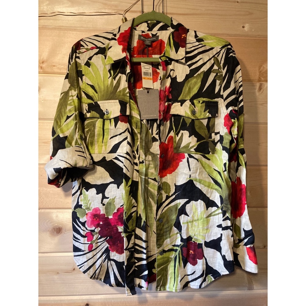 Tommy Bahama Tropical Floral Women’s Button-Up, Size S/P